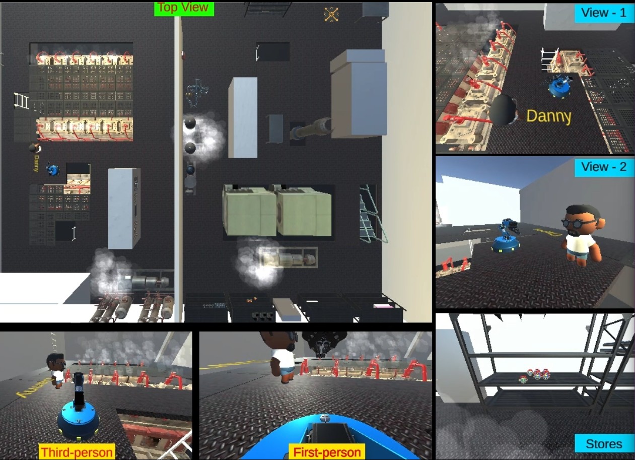 Shipboard layout for simulations